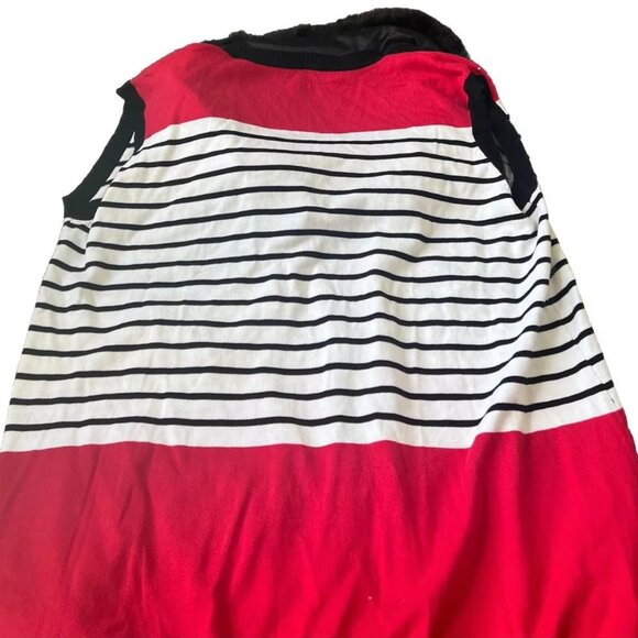 Berek Womens Holiday Vest With Detachable Faux Fur Collar & Reindeer embellished - Picture 3 of 9